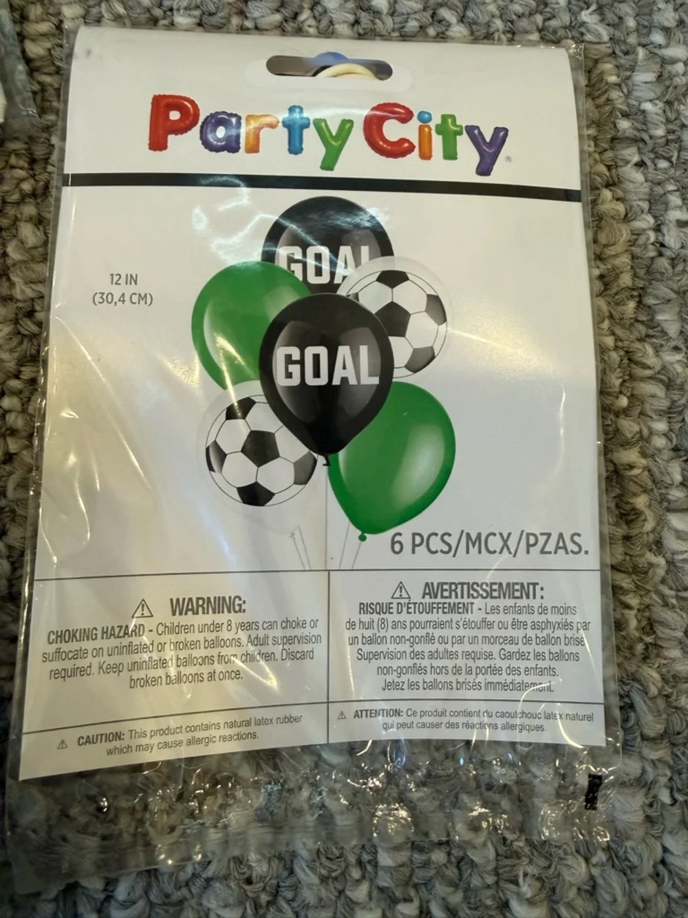 Party City Green Soccer Party Tablecovers, Soccer Favors & Balloons